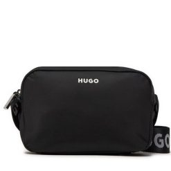 Torebka HUGO. Czarne listonoszki Hugo, bez wzorów, bez dodatków. Za 399.99 zł.