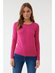 TATUUM Sweter w kolorze różowym rozmiar: XS. Różowe swetry Tatuum, xs, bez wzorów, bez ramiączek. Za 57.60 zł.