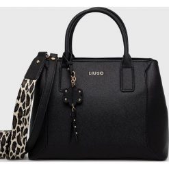 Liu Jo torebka AF2030.E0087 kolor czarny. Czarne shopper bag Liu Jo, bez wzorów, bez dodatków. Za 839.99 zł.