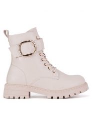 DeeZee Botki WS6116-11 Beżowy. Brązowe botki DeeZee, bez wzorów, bez obcasa, na płaskiej podeszwie, bez zapięcia. Za 125.99 zł.