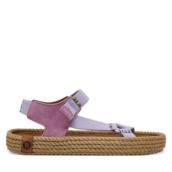 Sandały Bohonomad. Fioletowe sandały Bohonomad, bez wzorów, bez obcasa, na płaskiej podeszwie, bez zapięcia. Za 189.99 zł.