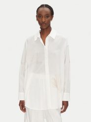 ACCESS FASHION Koszula 53-7053-124 Biały Loose Fit. Białe koszule ACCESS FASHION, l, bez wzorów, z bawełny, bez kołnierzyka, bez ramiączek. Za 549.99 zł.