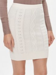 Guess Spódnica mini W4RD58 Z37L1 Écru Slim Fit. Spódnice Guess, l, z aplikacjami, z syntetyku, mini. Za 379.99 zł.