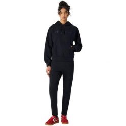 Bluza Z Kapturem Z Haftowanym Logo Dla Kobiet. Czarne bluzy Champion, l, bez wzorów, z bawełny, z kapturem, trekkingowe. Za 360.99 zł.