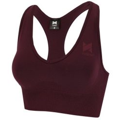 Top sportowy damski Xtreme Sportswear. Fioletowe biustonosze sportowe XTREME SOCKSWEAR, bez wzorów, z elastanu, na fitness i siłownię. Za 138.99 zł.