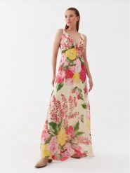 Blugirl Blumarine Sukienka codzienna RA3148-T3079 Beżowy Regular Fit. Brązowe sukienki Blugirl Blumarine, na co dzień, bez wzorów, z wiskozy, bez kołnierzyka, bez ramiączek, proste. Za 999.99 zł.