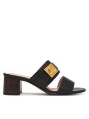 Coccinelle Klapki C-Me Lock E4 U7Q 17 02 01 Czarny. Czarne klapki Coccinelle, bez wzorów, ze skóry, bez obcasa, bez zapięcia. Za 949.99 zł.