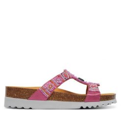 Klapki Scholl. Czerwone klapki Scholl, bez wzorów, bez obcasa, bez zapięcia. Za 319.99 zł.