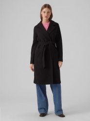Vero Moda Płaszcz przejściowy w kolorze czarnym rozmiar: M. Czarne płaszcze Vero Moda, m, bez wzorów, z materiału, bez kaptura. Za 140.86 zł.