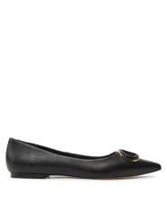 TWINSET Baleriny 242TCP134 Czarny. Czarne baleriny Twinset, bez wzorów, ze skóry, bez obcasa, bez zapięcia. Za 849.99 zł.