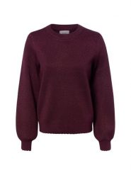 Nümph Sweter z dzianiny - Nubir Solid Kobiety lila, XL. Swetry Nümph, xl, z aplikacjami, z dzianiny, bez ramiączek. Za 349.95 zł.