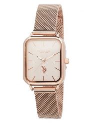 U.S. Polo Assn. Zegarek kwarcowy w kolorze złoto-kremowym rozmiar: onesize. Brązowe, analogowe zegarki U.S. Polo Assn., metalowe. Za 173.99 zł.