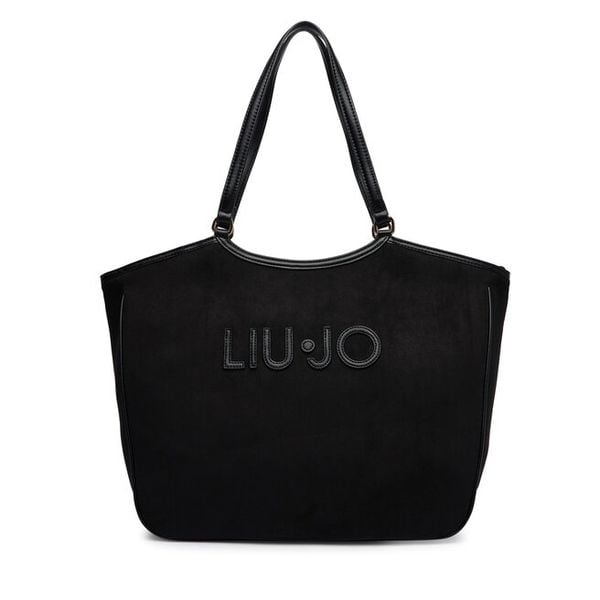 Torebka Liu Jo. Czarne shopper bag Liu Jo, bez wzorów, bez dodatków. Za 559.99 zł.