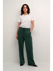 Kaffe Spodnie dresowe "Jenny" w kolorze zielonym rozmiar: XL. Zielone spodnie dresowe Kaffe, bez wzorów, z dresówki. Za 120.95 zł.