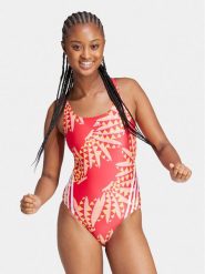 Adidas Strój kąpielowy FARM Rio 3-Stripes IT8584 Różowy. Czerwone stroje jednoczęściowe adidas, bez wzorów, z syntetyku, sportowe. Za 249.99 zł.
