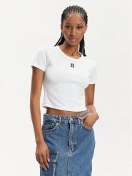 Hugo T-Shirt Delanor 50512000 Biały Slim Fit. Białe t-shirty Hugo, xxl, bez wzorów, z bawełny, bez kołnierzyka, bez ramiączek. Za 149.99 zł.