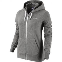 Bluza sportowa damska Nike Sportswear W Hoodie Full Zip Jersey. Szare bluzy z kapturem Nike, bez wzorów, z jersey, z kapturem. Za 342.00 zł.