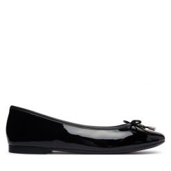 Baleriny Tommy Hilfiger. Czarne baleriny Tommy Hilfiger, bez wzorów, bez obcasa, bez zapięcia. Za 409.99 zł.