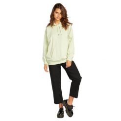 Bluza sportowa damska Volcom Truly Stoked. Zielone bluzy bez kaptura Volcom, s, bez wzorów, z bawełny, bez kaptura. Za 181.00 zł.