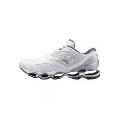 Buty Mizuno Wave Prophecy LS Białe/Srebrne/Niebieskie. Białe buty do biegania Mizuno, bez wzorów, z materiału, bez zapięcia, do biegania, mizuno wave. Za 977.50 zł.