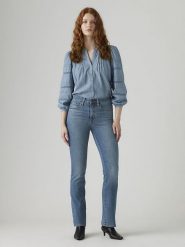 Levi's Dżinsy "725" - Bootcut fit - w kolorze niebieskim rozmiar: W29/L30. Niebieskie jeansy Levi's, l, z aplikacjami, klasyczne. Za 206.78 zł.