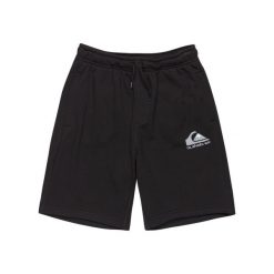Spodenki z elastyczną talią EASY DAY. Czarne szorty Quiksilver, bez wzorów, z bawełny. Za 119.99 zł.