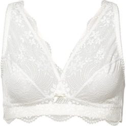 Biustonosz bralette bez fiszbinów, z miękkiej bawełny organicznej. Białe biustonosze bonprix, bez wzorów, z bawełny. Za 77.99 zł.