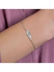 L'atelier précieux Srebrna bransoletka z elementem ozdobnym rozmiar: onesize. Szare bransoletki l'Atelier precieux, srebrne. Za 86.99 zł.