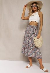 Czarno-Różowe Spodnie z Szerokimi Nogawkami High Waist z Bawełną Paskiem i Gumką w Talii Drosofia. Czarne jeansy Renee, l, bez wzorów, z bawełny, eleganckie, z podwyższonym stanem. W wyprzedaży za 29.99 zł.