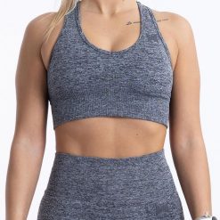 Xtreme Sportswear damski top sportowy Antracyt melanż. Szare biustonosze sportowe XTREME, bez wzorów, na fitness i siłownię. Za 99.99 zł.