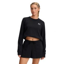 Bluza damska Under Armour Rival Terry. Białe bluzy Under Armour, na zimę, bez wzorów, bez ramiączek, bez kaptura. Za 294.50 zł.