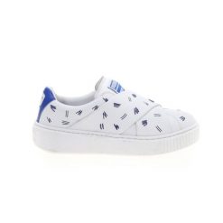 Trampki Puma Platforma Wsuwana Na Białym. Białe trampki sportowe Puma, na zimę, bez wzorów, z materiału, bez zapięcia. Za 361.99 zł.