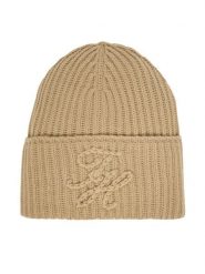Tommy Hilfiger Czapka Th Elevated Script AW0AW17777 Beżowy. Brązowe czapki zimowe Tommy Hilfiger, bez wzorów, z materiału. Za 299.99 zł.