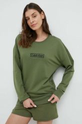 Calvin Klein Underwear bluza damska kolor zielony z aplikacją. Zielone bluzy Calvin Klein Underwear, l, z aplikacjami, z dzianiny, bez kaptura. W wyprzedaży za 208.99 zł.