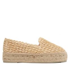 Espadryle Manebi. Brązowe espadryle Manebi, bez wzorów, bez obcasa. Za 819.99 zł.