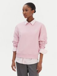 Tommy Hilfiger Bluza Script WW0WW49418 Różowy Regular Fit. Czerwone bluzy Tommy Hilfiger, xxl, bez wzorów, z bawełny, bez ramiączek, bez kaptura. Za 409.99 zł.