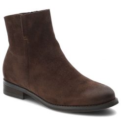 Botki damskie Vinceza, cholewka z materiału o przecieranym wykończeniu zabudowany fason za kostkę, brązowe, 39961. Brązowe botki VINCEZA, bez wzorów, za kostkę, bez obcasa, bez zapięcia. Za 159.00 zł.