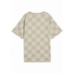 Damska luźna koszulka ESS GRAPHIC PUMA Alpine Snow White. Białe t-shirty sportowe Puma, xl, bez wzorów, z gumy, bez ramiączek. Za 139.00 zł.