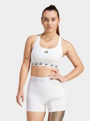 Adidas Biustonosz sportowy Powerreact Training IT6649 Biały. Białe biustonosze sportowe adidas, bez wzorów, z syntetyku. Za 179.99 zł.