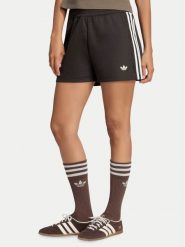 Adidas Szorty sportowe Lace 3 Stripes LG4266 Brązowy Regular Fit. Brązowe szorty sportowe adidas, bez wzorów, z syntetyku. Za 179.99 zł.