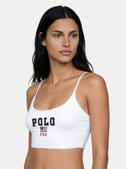 Polo Ralph Lauren Góra od bikini 21612454 Biały. Białe bikini Polo Ralph Lauren, bez wzorów, z syntetyku. Za 599.99 zł.