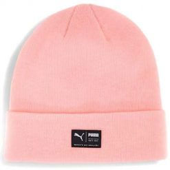 Czapka Puma Archive Heather Beanie Koral Ice. Czerwone czapki zimowe Puma, bez wzorów, z dzianiny, eleganckie. Za 79.20 zł.