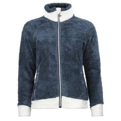 Polar damski zapinany na zamek Peak Mountain Coral Sherpa 300G. Niebieskie bluzy z polaru Peak Mountain, bez wzorów, z polaru. W wyprzedaży za 200.00 zł.