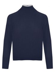 Malo Optimum Sweter w kolorze granatowym rozmiar: L. Niebieskie swetry Malo Optimum, l, bez wzorów, z kaszmiru, bez ramiączek. Za 305.20 zł.