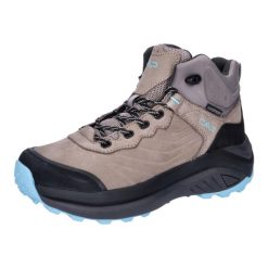 Damskie buty trekkingowe CMP Juukat WP Mid. Brązowe trekkingi CMP, bez wzorów, z gumy, bez zapięcia. Za 496.75 zł.