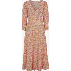 Sukienka Pella. Żółte sukienki ONLY, s, bez wzorów, z dżerseju, eleganckie, bez kołnierzyka, bez ramiączek, maxi. Za 189.00 zł.