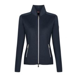 Damska bluza jeździecka z pełnym zamkiem błyskawicznym Fair Play Janessa. Czarne bluzy bez kaptura FAIRPLAY, bez wzorów, bez kaptura, do jazdy konnej. Za 269.65 zł.