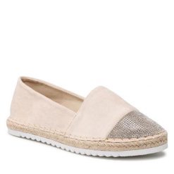 Espadryle Jenny Fairy. Brązowe espadryle Jenny Fairy, bez wzorów, bez obcasa. Za 99.99 zł.
