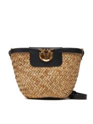 PINKO Torebka Love Summer Bucket PE 25 PLTT 103325 A1RL Beżowy. Brązowe listonoszki Pinko, bez wzorów, z tworzywa sztucznego, bez dodatków. Za 1,329.00 zł.