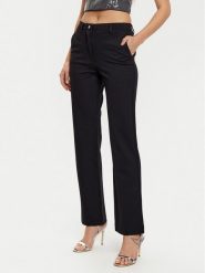 Guess Spodnie materiałowe W5RB30 KCMU2 Czarny Regular Fit. Czarne spodnie materiałowe Guess, z aplikacjami, z materiału. Za 339.99 zł.